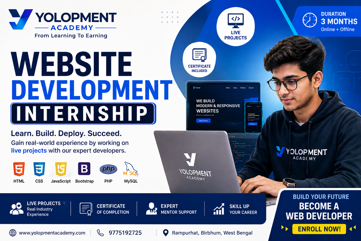Website Development Internship